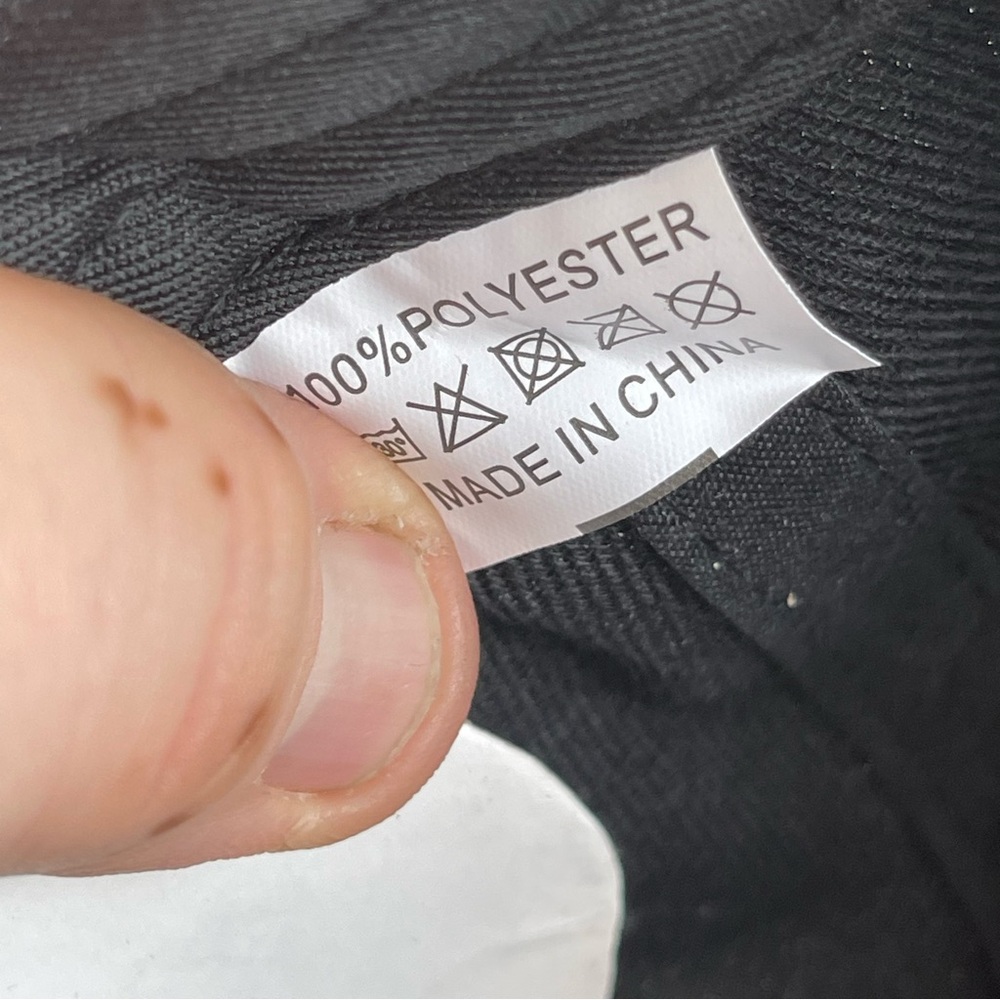Black 'Jesus U' Embroidered Baseball Cap - Picture 6 of 6